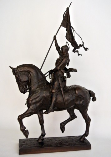 Jeanne d'Arc - Emmanuel Frémiet (1824-1910) - Sculpture Style Napoléon III