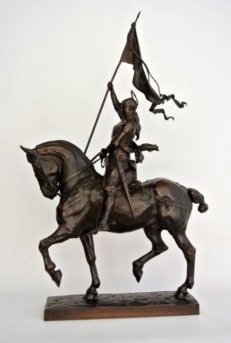 Sculpture Sculpture en Bronze - Jeanne d'Arc - Emmanuel Frémiet (1824-1910)