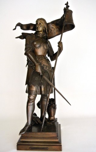Joan of Arc after Jean-Baptiste Germain (1841/1910) - Sculpture Style Napoléon III