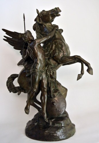 Persée et Pégase d'après Emile Picault (1833-1922) - Sculpture Style Art nouveau