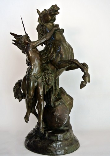 Sculpture Sculpture en Bronze - Persée et Pégase d'après Emile Picault (1833-1922)