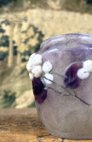 Gabriel Argy Rousseau - Glass paste “symphorine” vase, circa 1920 - Glass & Crystal Style Art Déco