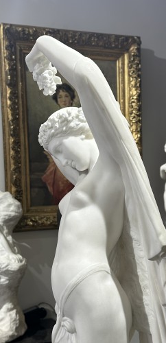 James Pradier (1790-1852) - Statue de femme en marbre blanc de Carrare - Marius Simon Antiquités