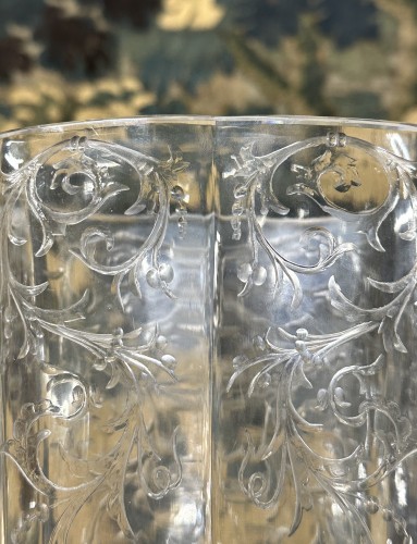 Vase en cristal à décor de dragons - Napoléon III