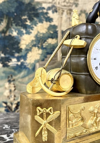 Antiquités - Pendule dite au matelot D’époque Empire