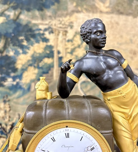 Antiquités - Pendule dite au matelot D’époque Empire