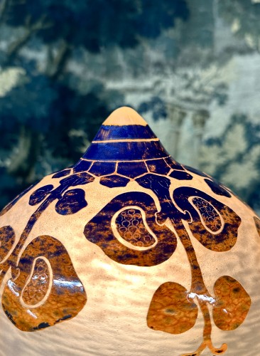 Charles Schneider for Le Verre Français, Art Deco lamp with figs - Art Déco