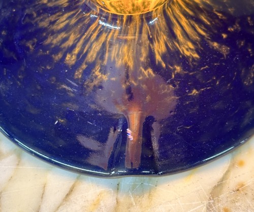 Art Déco - Charles Schneider for Le Verre Français, Art Deco lamp with figs