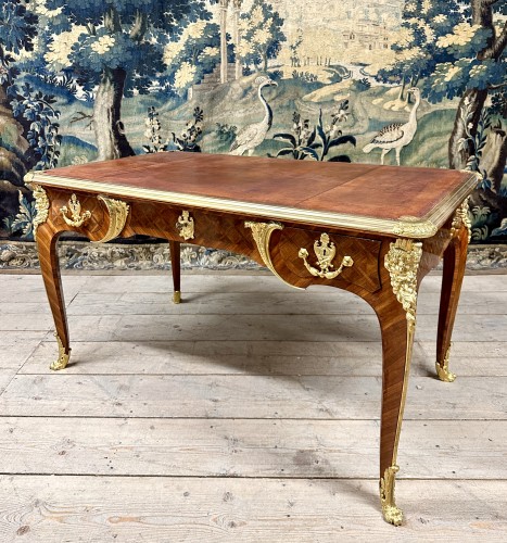 Furniture  - Napoleon III marquetry and gilt bronze desk
