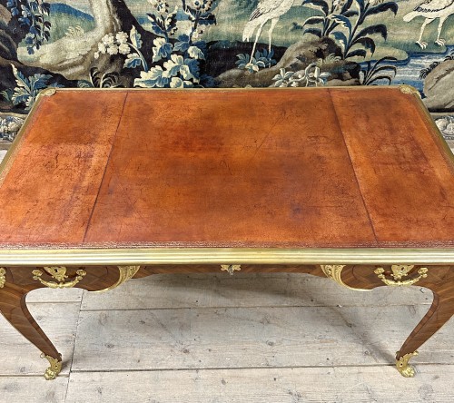 Napoléon III - Napoleon III marquetry and gilt bronze desk