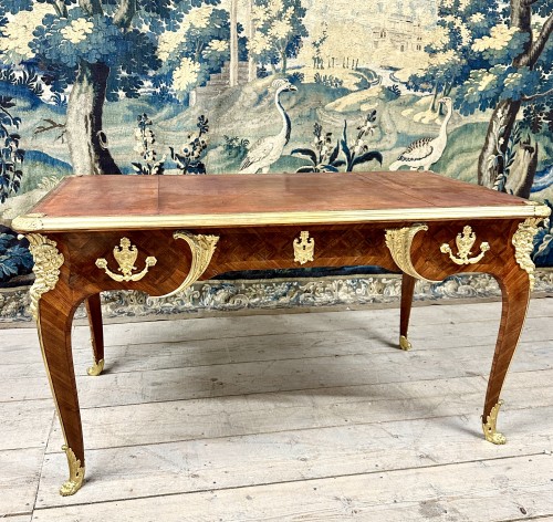 Antiquités - Napoleon III marquetry and gilt bronze desk
