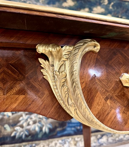 Antiquités - Napoleon III marquetry and gilt bronze desk