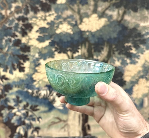 Art Déco - François Decorchemont - Art Deco  Pate de verre Vase Geometric Patterns