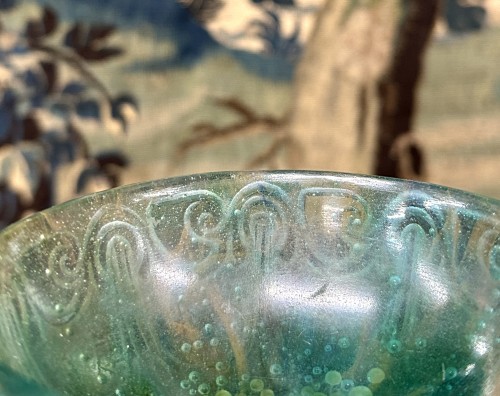 Antiquités - François Decorchemont - Art Deco  Pate de verre Vase Geometric Patterns