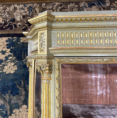 Large Display Case In Gilt And Wedgwood Rechampi Lacquered Wood, - 