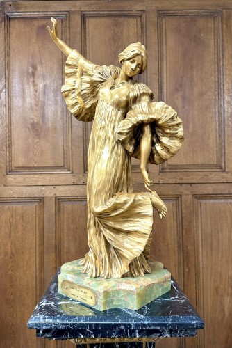 Danseuse au cothurne - Agathon Leonard (1841-1923) fonte Susse - Sculpture Style Art nouveau