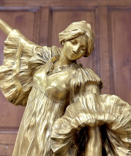 Danseuse au cothurne - Agathon Leonard (1841-1923) fonte Susse - Art nouveau