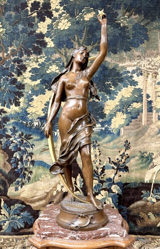 Henri Levasseur (1853-1934) -  L&#039;étoile du berger - Sculpture Style Napoléon III