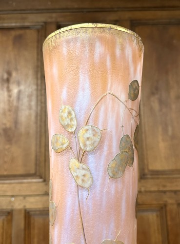 Antiquités - Daum Nancy - Large Art Nouveau vase decorated with Monnaie du pape