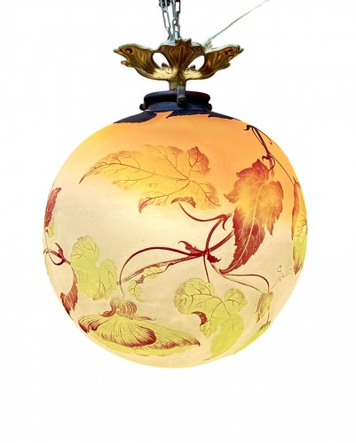 Émile Gallé - Abutilon pendant or ceiling light