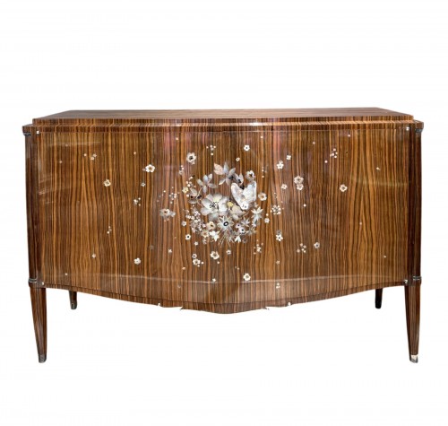 Jules Leleu - Macassar ebony sideboard or chest of drawers circa 1946