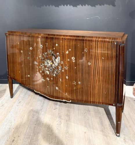 Mobilier Buffet - Jules Leleu - Buffet ou enfilade en ébène de Macassar, vers 1946