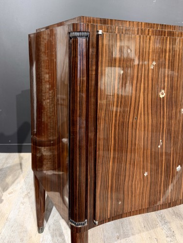 XXe siècle - Jules Leleu - Buffet ou enfilade en ébène de Macassar, vers 1946
