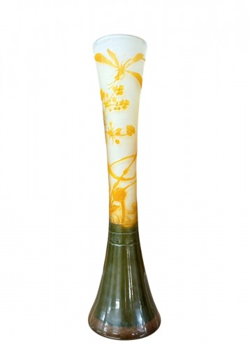 Émile Gallé - Vase de forme diabolo