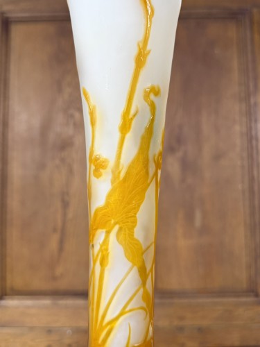 Émile Gallé - Vase de forme diabolo - Art nouveau