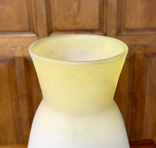 Antiquités - Émile Gallé - important vase with a landscape motif from the vosges