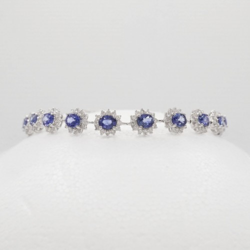 Antique Jewellery  - Sapphire and Diamond Bracelet