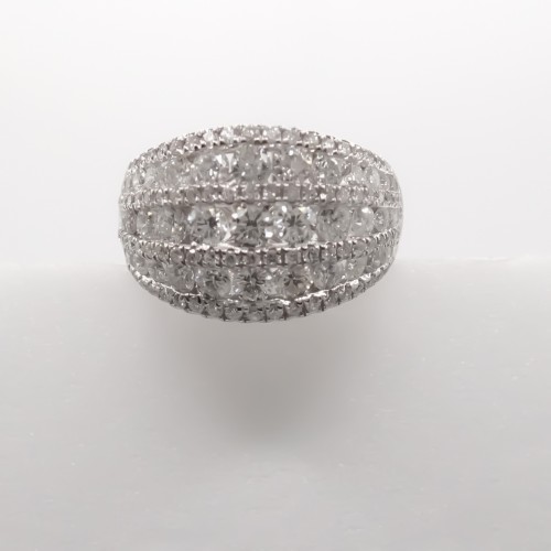 Diamond Bangle Ring - 