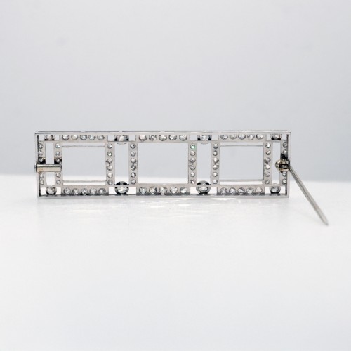 Antique Jewellery  - Art Deco platinum brooch
