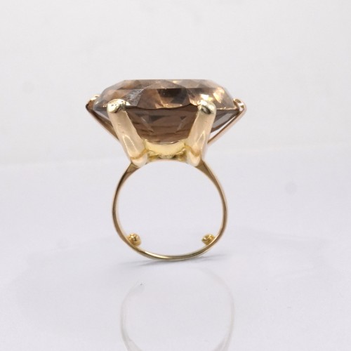 Smoky quartz ring - Antique Jewellery Style 