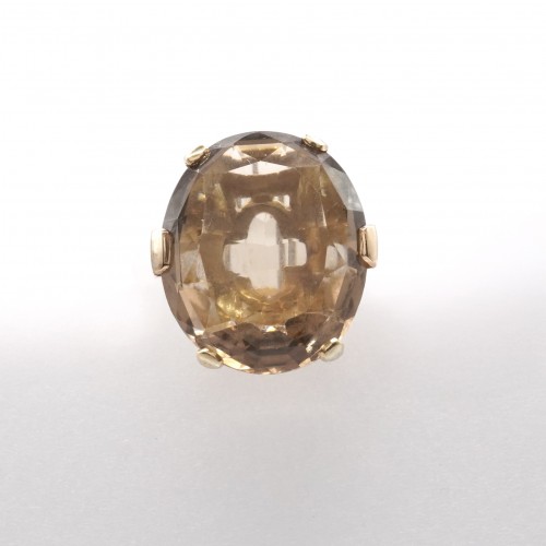 Smoky quartz ring - 