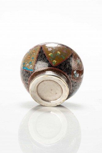 A Japanese polychrome cloisonné enamels koro - 