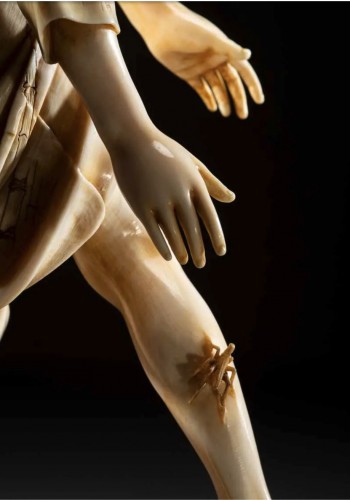 Antiquités - A Japanese Tokyo school ivory okimono depicting a young boy