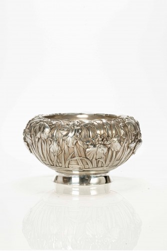 A Japanese refined silver Junjin bowl , Meiji period - Asian Works of Art Style 