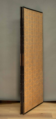 Antiquités - Paravent japonais à deux panneaux sur fond en feuille d’or, École Rinpa