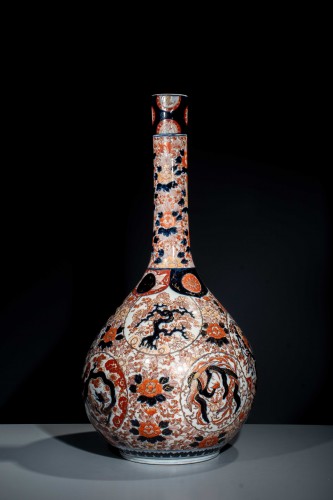 Grand vase Imari avec dragon, phénix et fleurs - Mastromauro Japanese Art