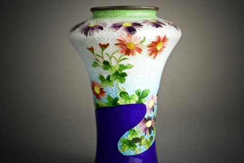 Vase cloisonné, Japon - 
