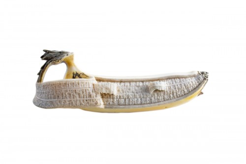 A Japanese ivory study of a banana