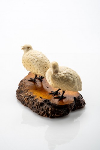19th century - A Japanese pair of quails 