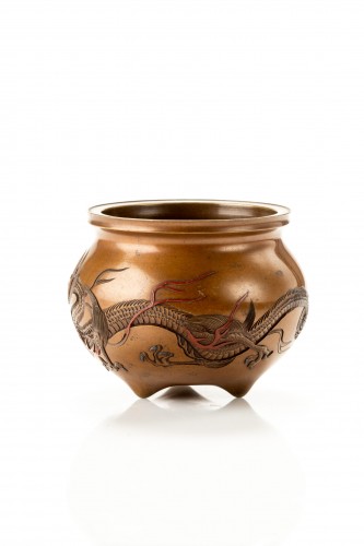 Nogawa Company – A Japanese cachepot Vase - Asian Works of Art Style 