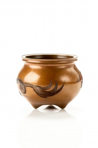 Asian Works of Art  - Nogawa Company – A Japanese cachepot Vase