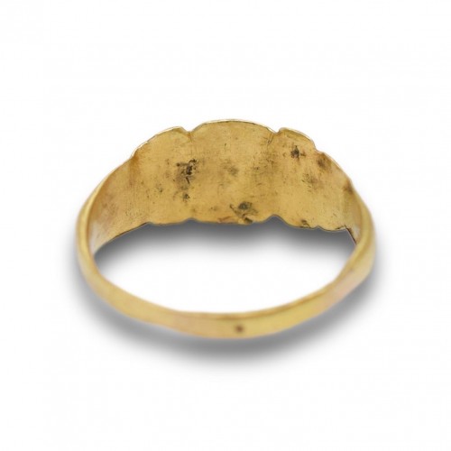 Ancient gold ‘Chi-Rho’ ring, Roman, 3rd - 4th century A.D.   - 