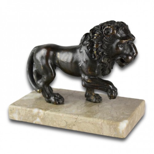  - Modèle en bronze d'un Lion Médicis, Italie XVIIIe siècle