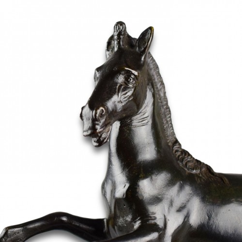 Bronze Model Of A Rearing Horse. Italian, 19th Century Or Earlier - 