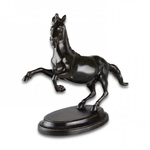  - Bronze Model Of A Rearing Horse. Italian, 19th Century Or Earlier