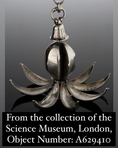 Silver segmented pomander. Italy 17th century - 